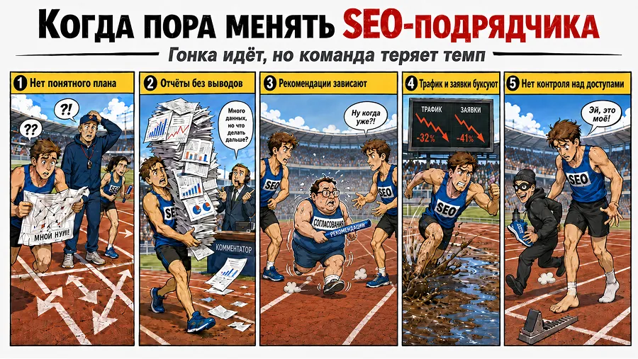 Когда действительно стоит менять SEO-подрядчика